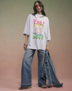 Grey Year Zero Tiger Boyfriend Fit T-Shirt