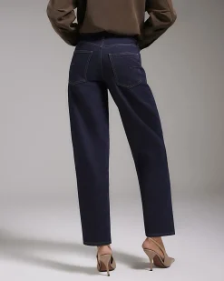 Indigo Barrel Leg Jeans