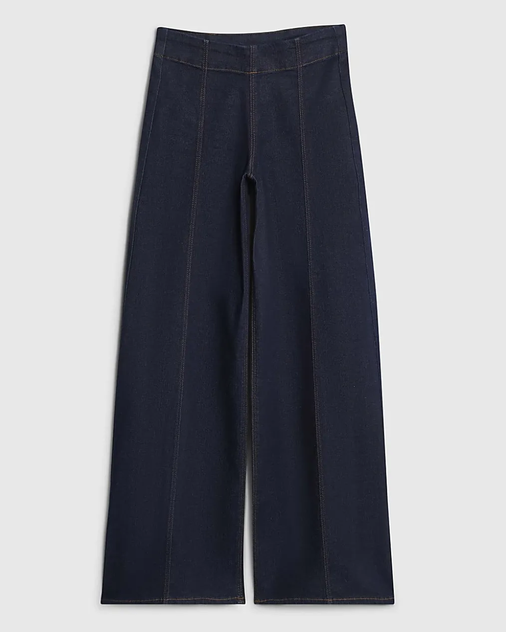 Indigo Pull-On Sculpt Stretch Palazzo Jeans