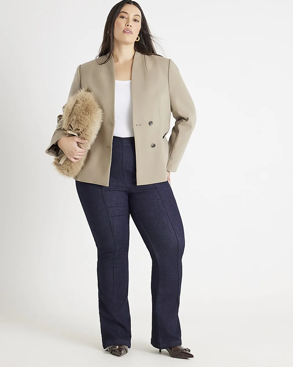 Indigo Pull-On Sculpt Stretch Bootcut Jeans