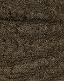 Khaki Banded Hem Drape Top