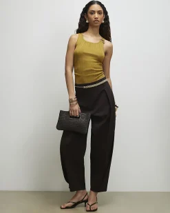 Khaki Buckle Knitted Vest