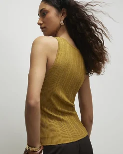 Khaki Buckle Knitted Vest