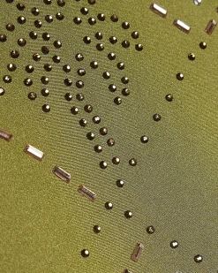 Khaki Diamante Bikini Bottoms