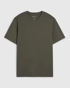Khaki Essential Slim Fit V Neck T-Shirt