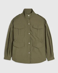 Khaki Femme Utility Jacket