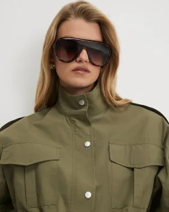 Khaki Femme Utility Jacket