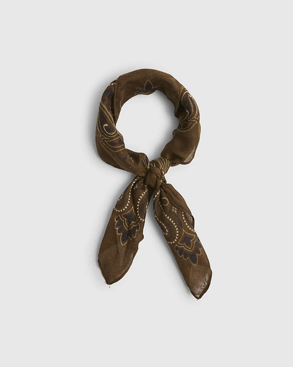 Khaki Paisley Bandana