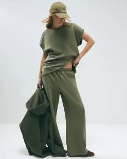 Khaki Premium Jersey Twill Joggers
