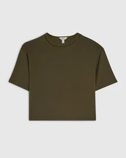Khaki Premium Whipstitch T-Shirt
