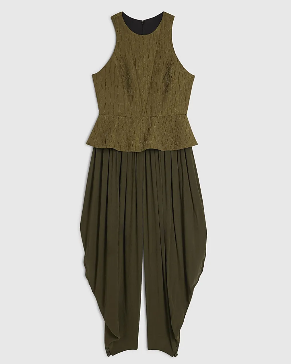 Khaki RI Studio Hybrid Hareem Jumpsuit