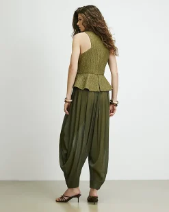 Khaki RI Studio Hybrid Hareem Jumpsuit