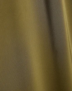 Khaki Satin Trousers