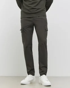 Khaki Skinny Fit Stretch Cargo Trousers