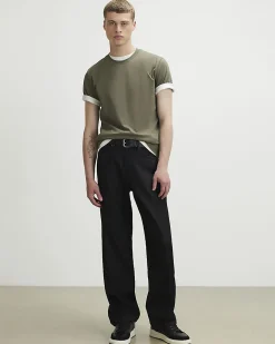 Khaki Slim Fit Cotton Lightweight T-Shirt
