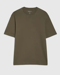 Khaki Slim Fit Cotton Midweight T-Shirt