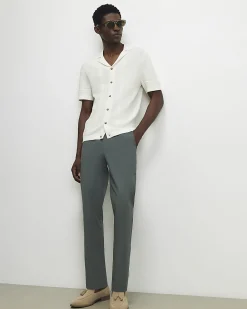 Khaki Slim Fit Stretch Chino Trousers