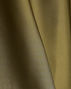 Khaki Tuck Hem Satin T-Shirt
