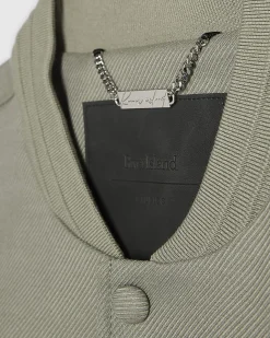 Khaki Twill Bomber Jacket