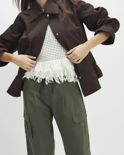 Khaki Utility Cargo Cuffed Joggers