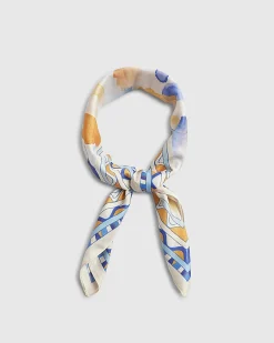 Multi Colour abstract print scarf