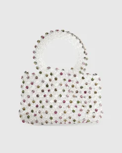 Multi Colour Diamante Beaded Clutch Bag