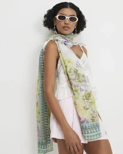 Multi Colour Floral Printed Scarf
