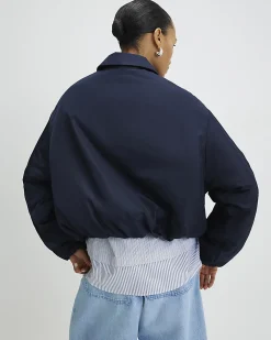 Naby Bubble Hem Bomber Jacket