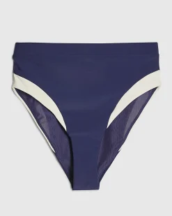 Navy Colour Block High Waisted Shaping Brief