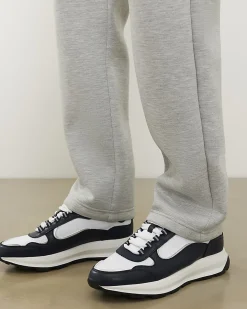 Navy Colour Block Trainers