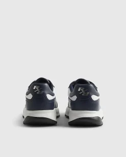 Navy Colour Block Trainers