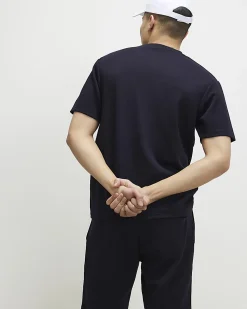 Navy Essential Slim Fit Lightweight T-Shirt