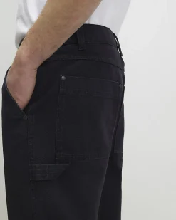 Navy Loose Fit Trousers