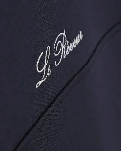 Navy Oversized Premium Embroidered Sweatshirt
