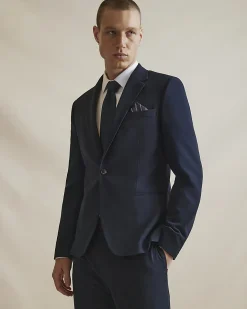Navy Skinny Fit Suit Jacket