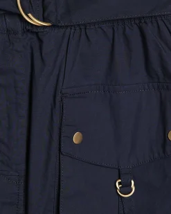 Navy Sleeveless Utility Playsuit
