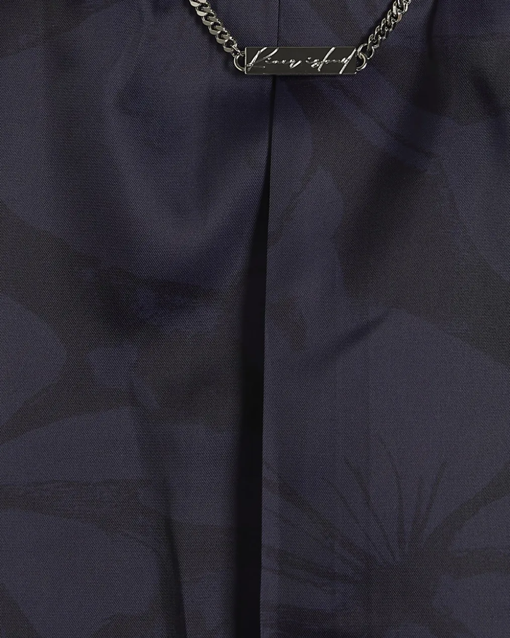 Navy Slim Fit Check Suit Jacket