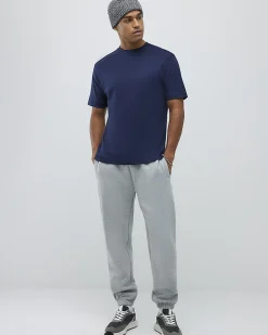 Navy Slim Fit Cotton Midweight T-Shirt