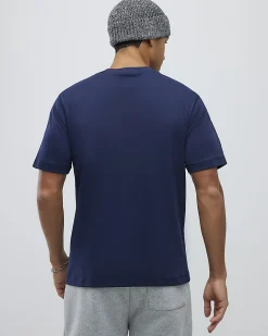 Navy Slim Fit Cotton Midweight T-Shirt