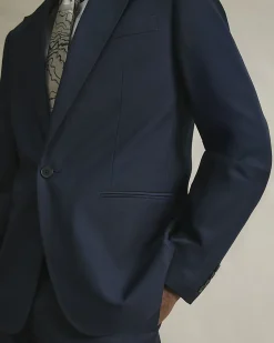 Navy Slim Fit Premium Suit Jacket
