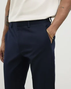 Navy Slim Fit Stretch Chino Trousers