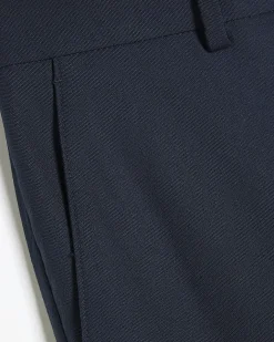 Navy Slim Fit Stretch Tailored Suit Trousers