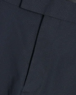 Navy Slim Fit Stretch Tailored Suit Trousers