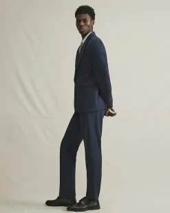 Navy Slim Fit Suit Trousers