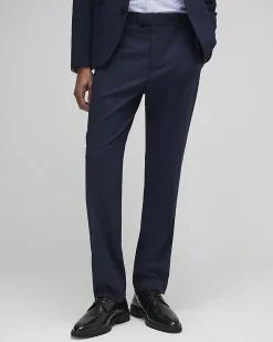Navy Slim Fit Tailored Suit Trousers