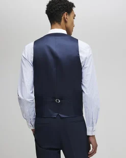 Navy Slim Fit Waistcoat