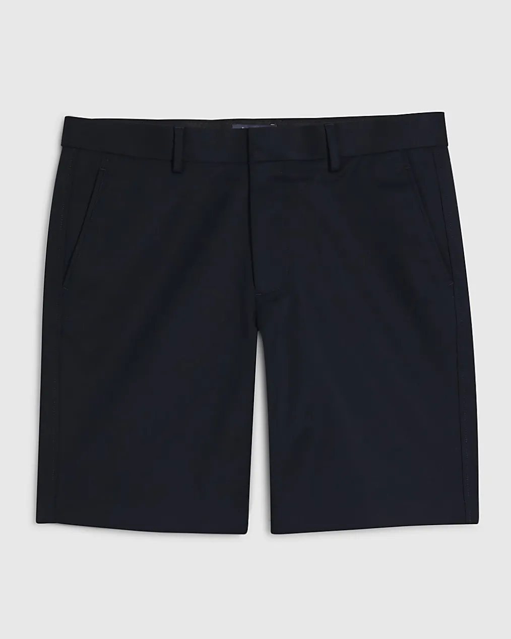 Navy Slim Longer Length Stretch Chino Shorts