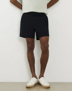 Navy Slim Short Length Stretch Chino Shorts