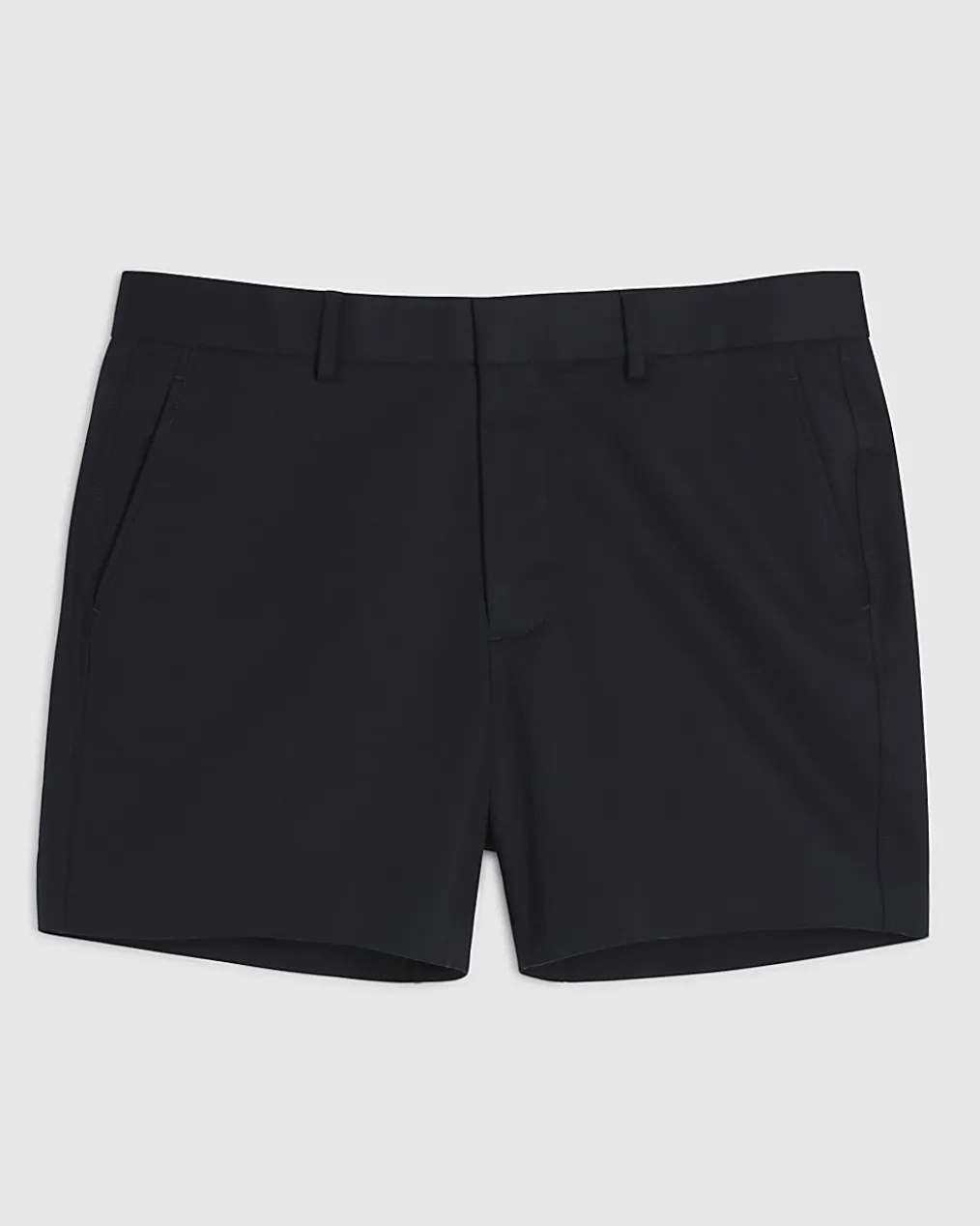 Navy Slim Short Length Stretch Chino Shorts