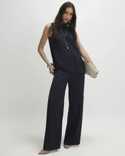 Navy Stripe Tunic Cami